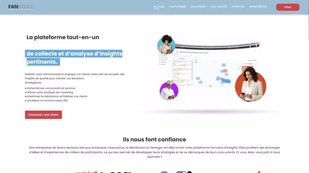Fanvoice Corporate Website - Fanvoice project preview