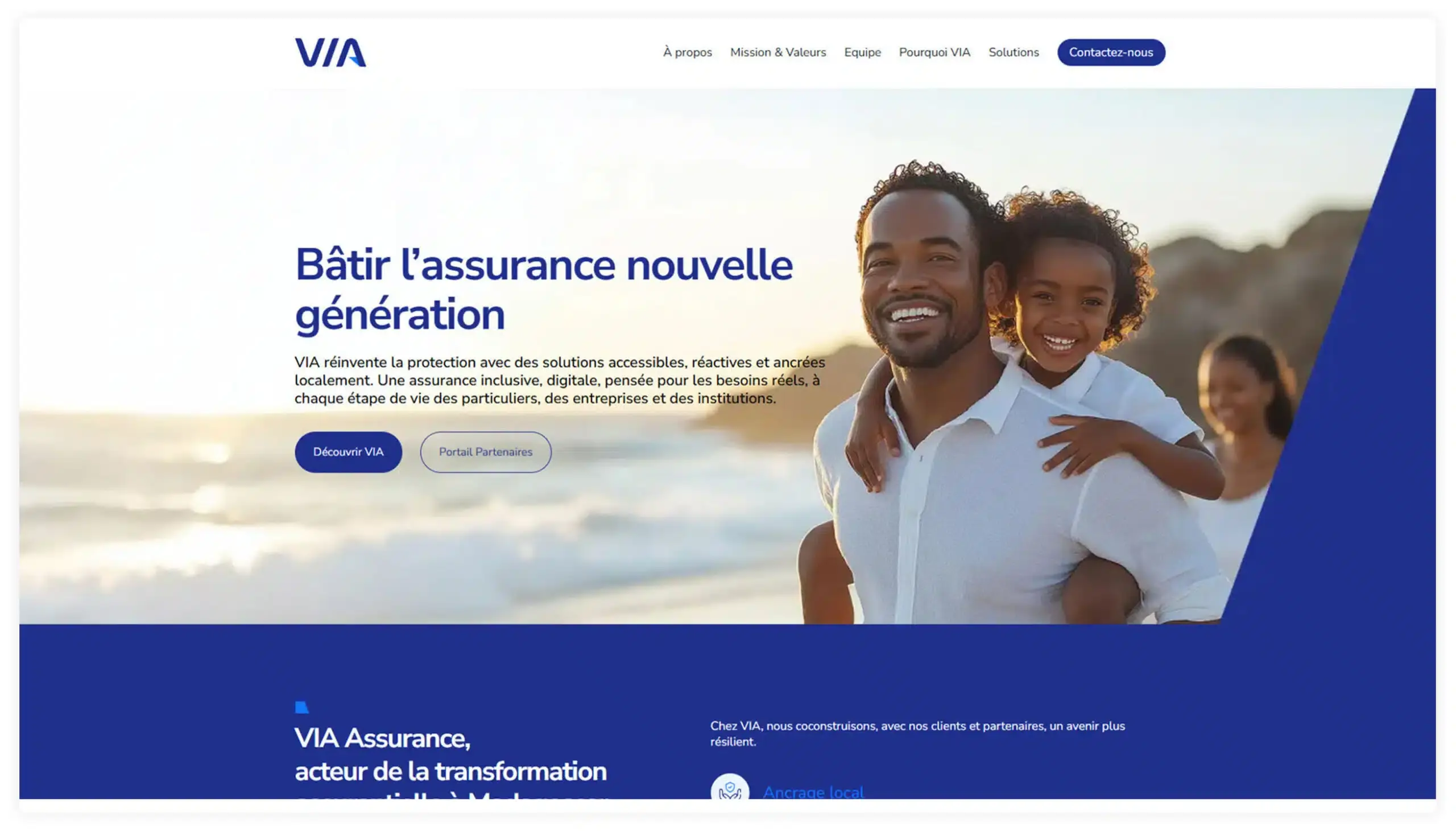 VIA Assurance Landing Page - VIA Assurance project preview